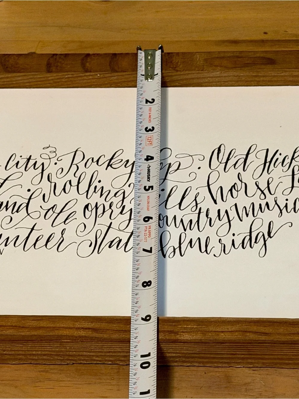 Clairmont & Co Tennessee Typography Wall Art | Rustic Farmhouse Decor